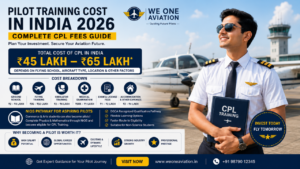 Pilot Training Cost in India 2026 – Complete CPL Fees Guide by We One Aviation