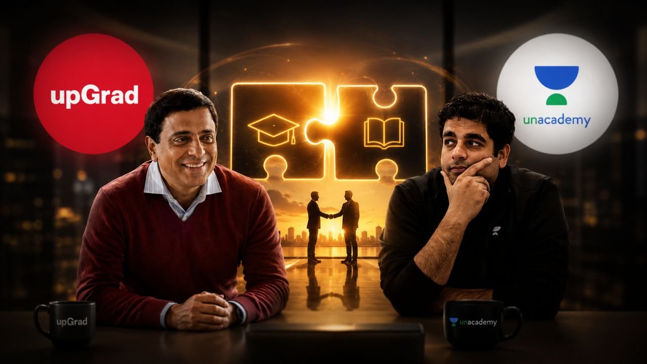 upGrad Buys Unacademy in Rs 1,955 Crore Deal