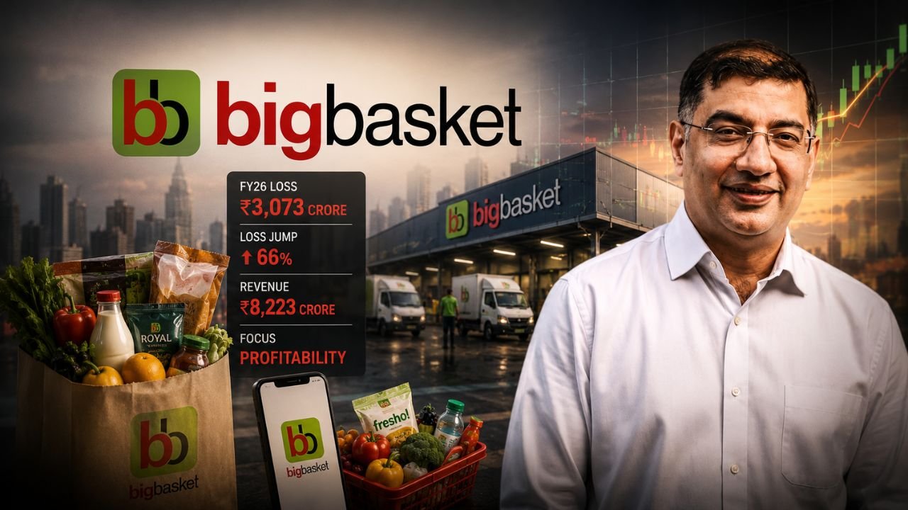 BigBasket FY26 Losses Cross ₹3,000 Crore Amid QC Push